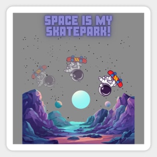 Space Is My Skatepark! Skate Magnet